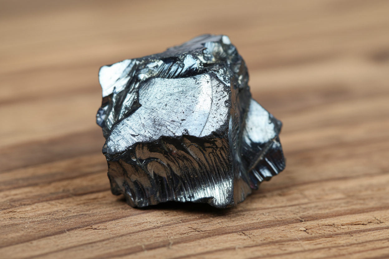 Edelschungit Rohstein -42x38mm Harmonie und Schutz - UNIKAT Nr.27, Naturmineral aus Karelien zur Wasseraufbereitung und Elektrosmog-Schutz.