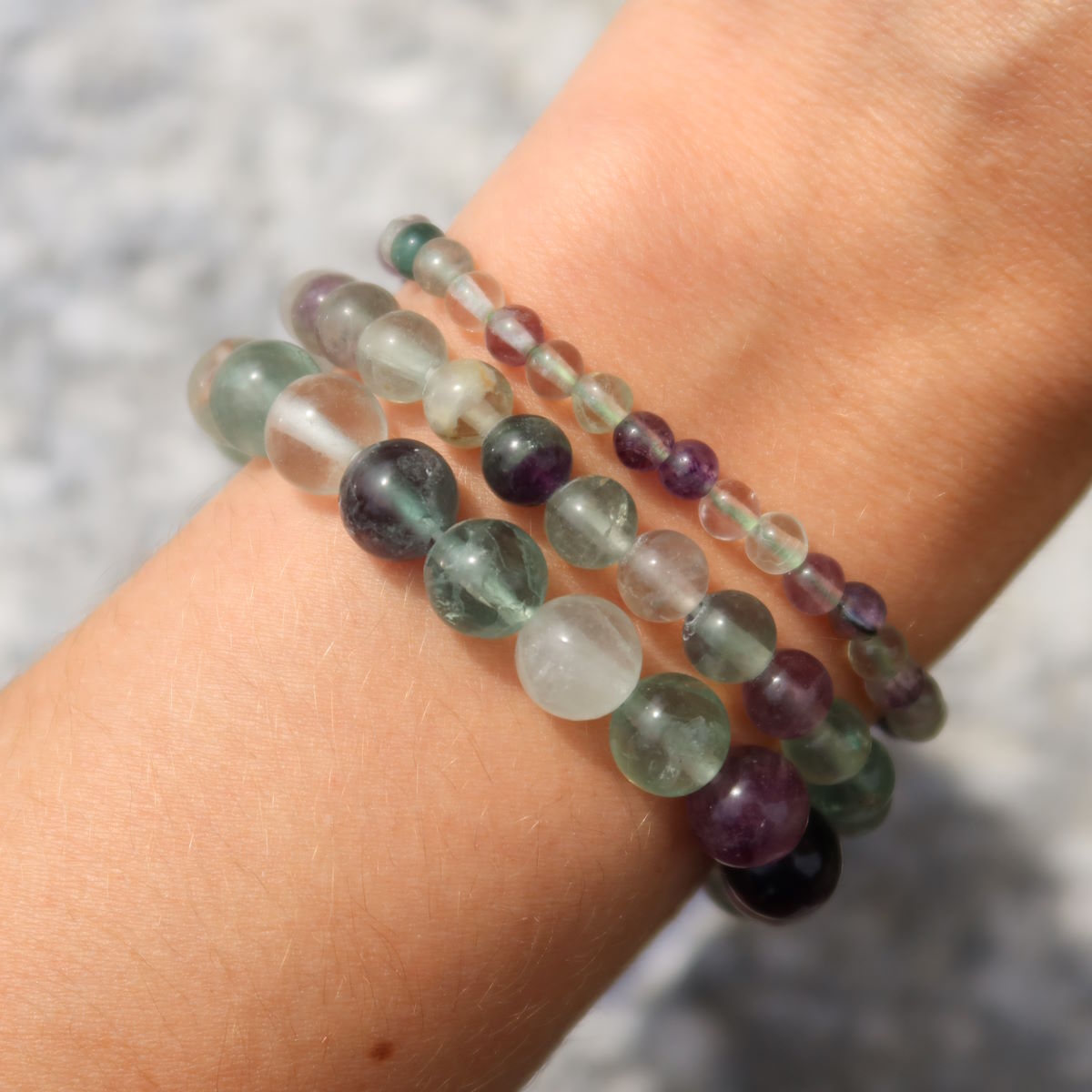 Fluorit Edelstein Armband
