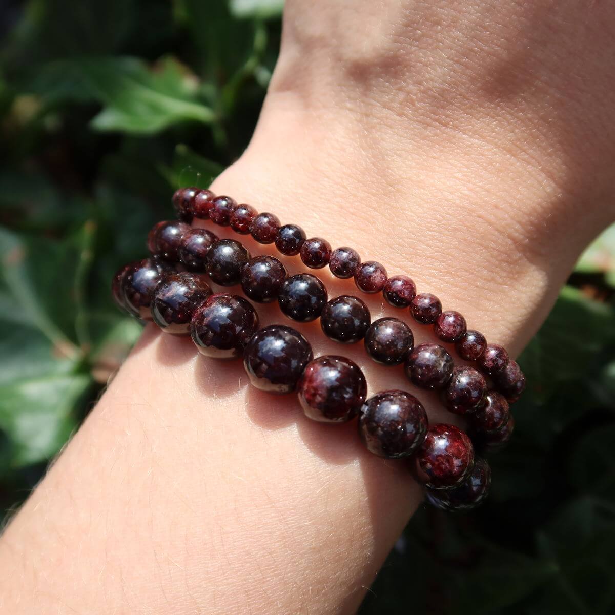 Granat Edelstein Armband von Steinwelten