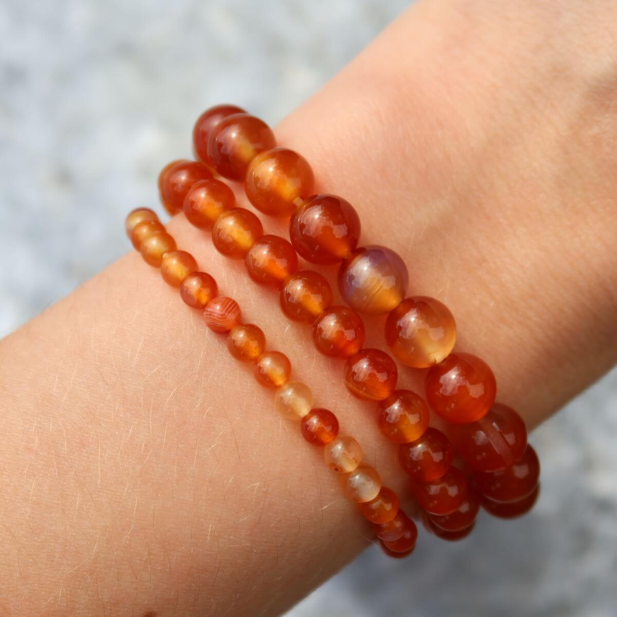 Karneol Kugelarmband