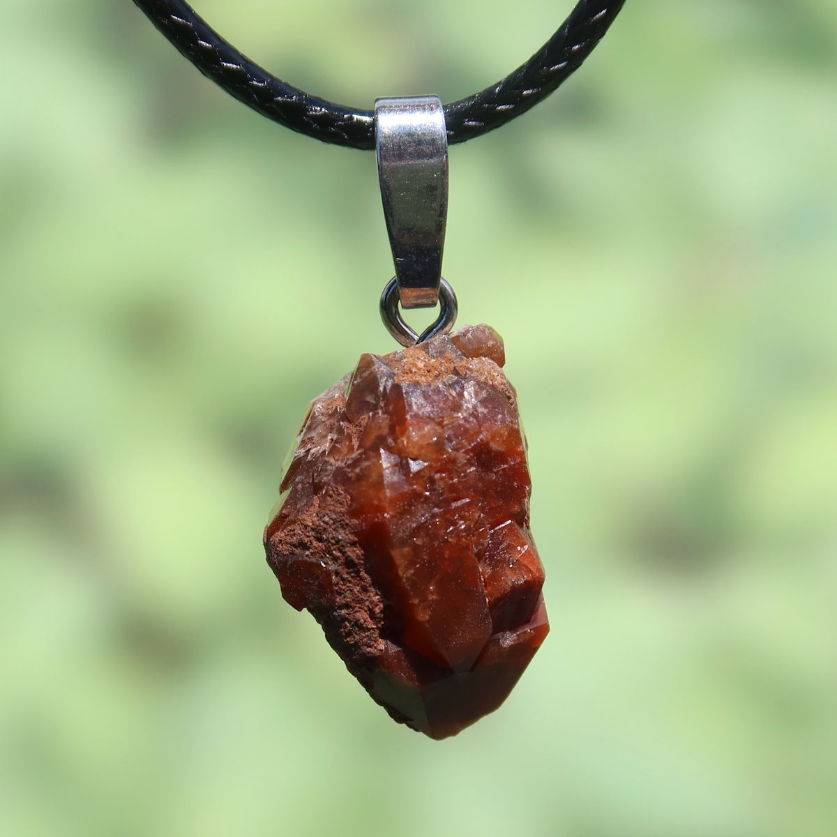 Natürlicher Mondolith Anhänger, 23mm Unikat, mit Silberöse, fokus auf Vitalität und Achtsamkeit, direkt aus der Natur, Nr. 10