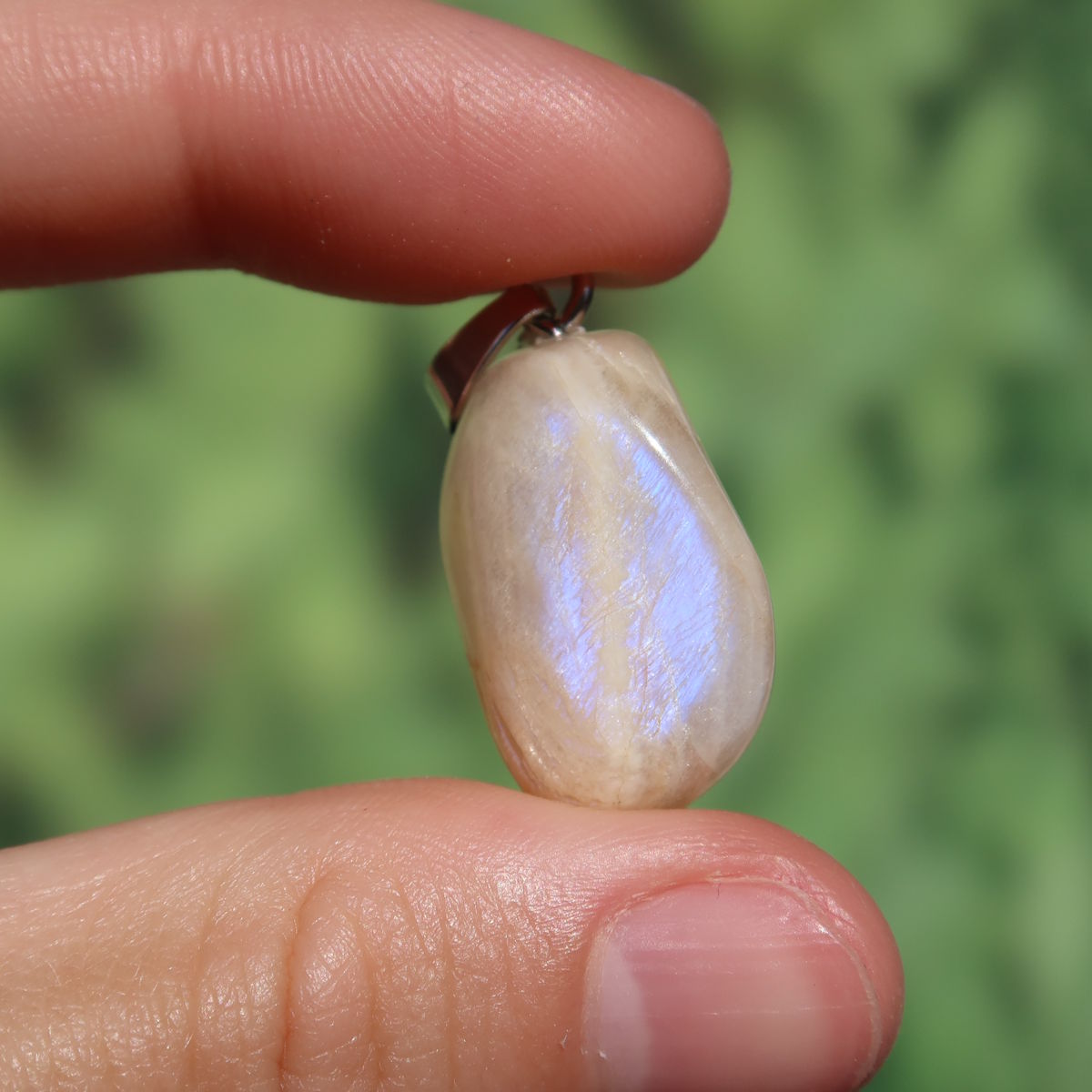 1A Qualität Mondstein Anhänger - Weiblichkeit und Intuition - UNIKAT Nr. 1