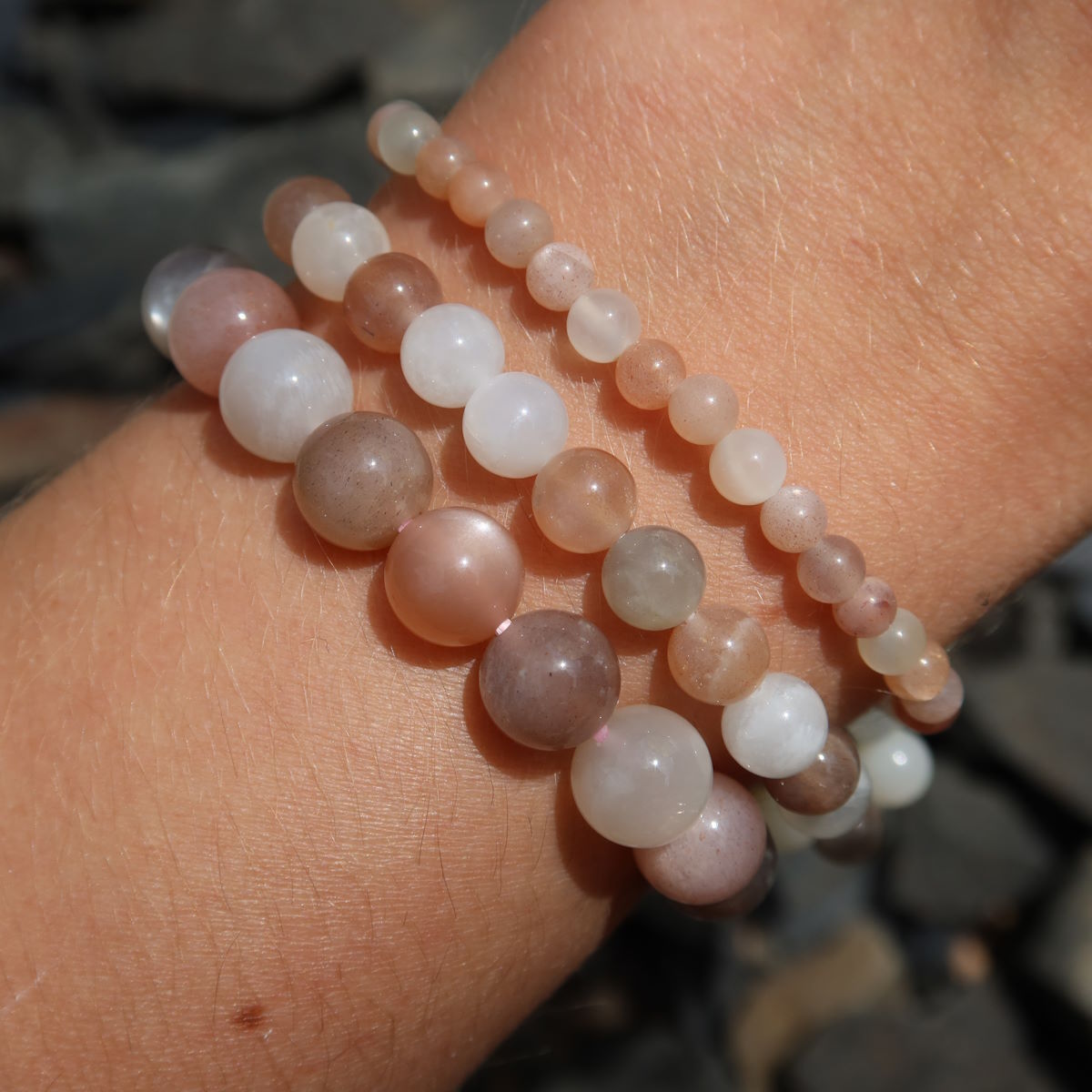 Mondstein Edelstein Armband verschiedene Größen