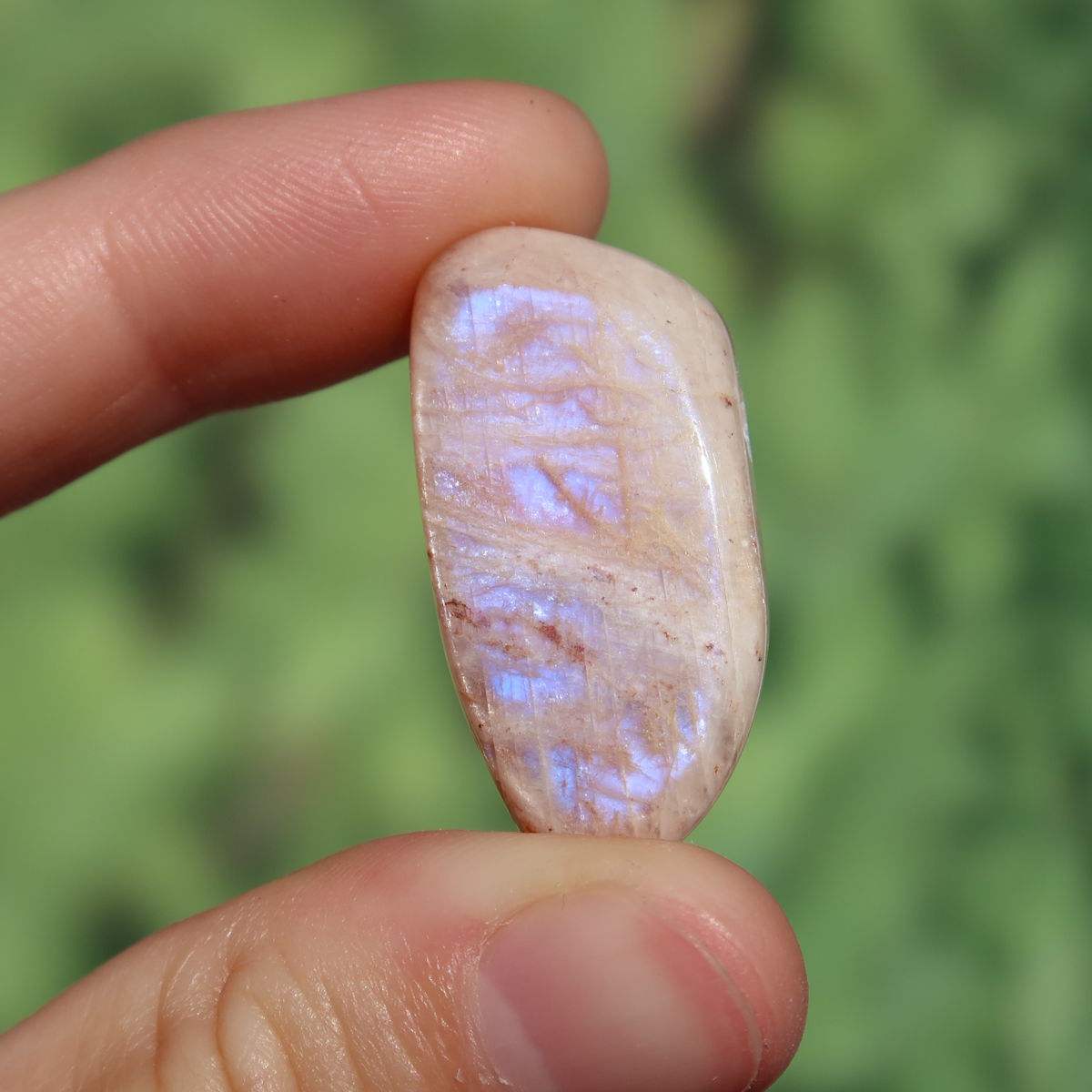 1A Qualität Mondstein weiß gebohrt - Weiblichkeit und Intuition - UNIKAT Nr. 11