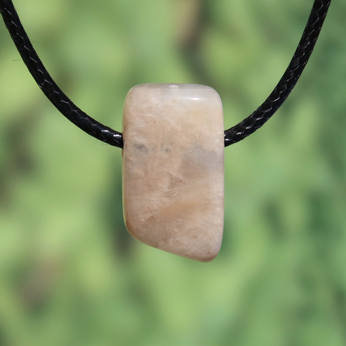 1A Qualität Mondstein weiß gebohrt - Weiblichkeit und Intuition - UNIKAT Nr. 7