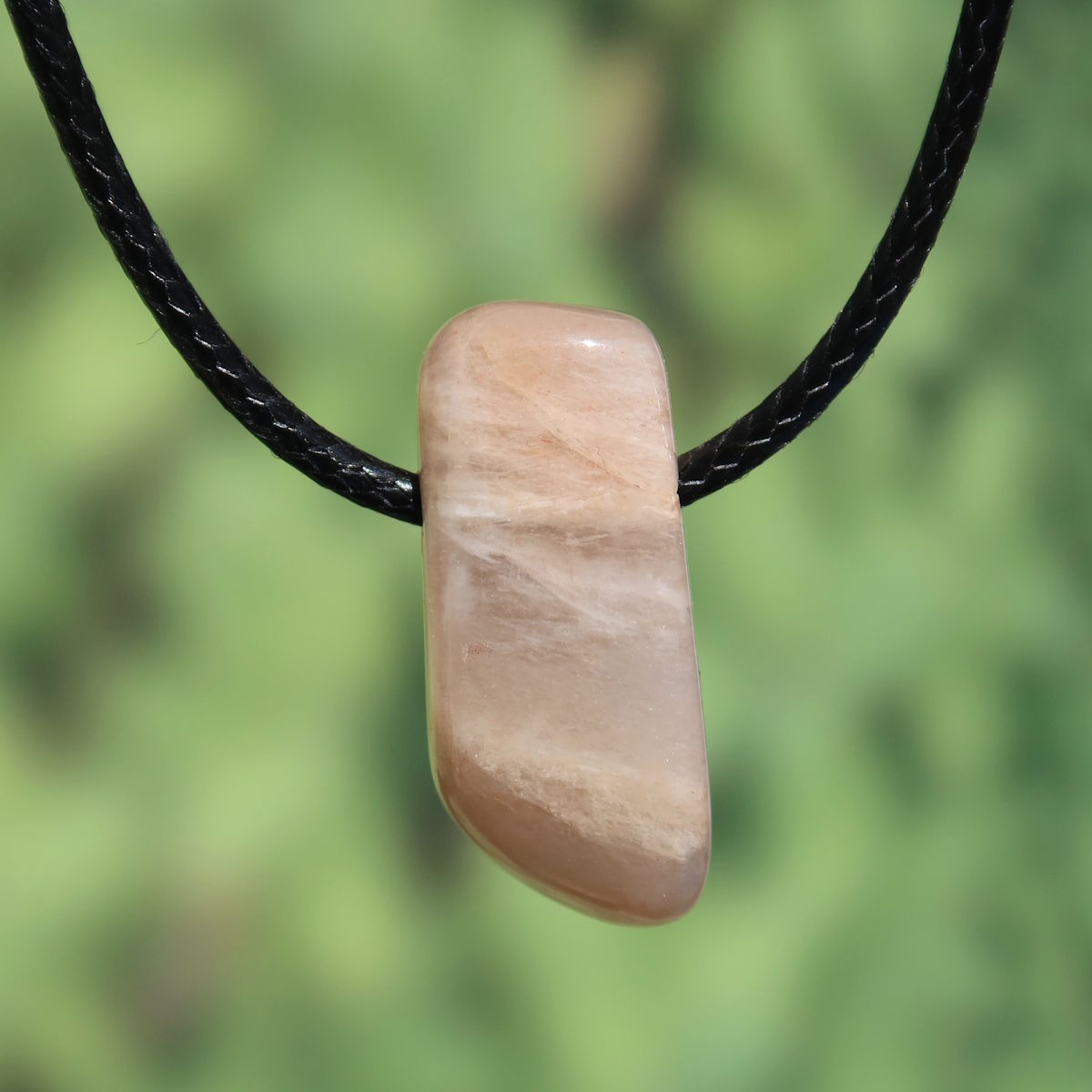 1A Qualität Mondstein weiß gebohrt - Weiblichkeit und Intuition - UNIKAT Nr. 8