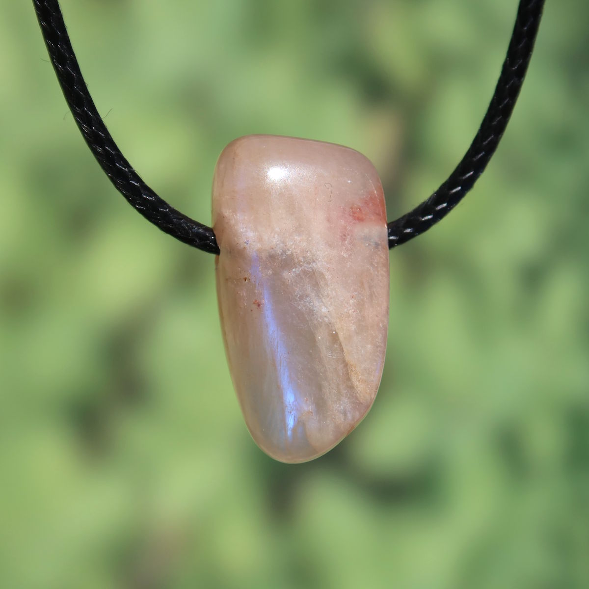 1A Qualität Mondstein weiß gebohrt - Weiblichkeit und Intuition - UNIKAT Nr. 9