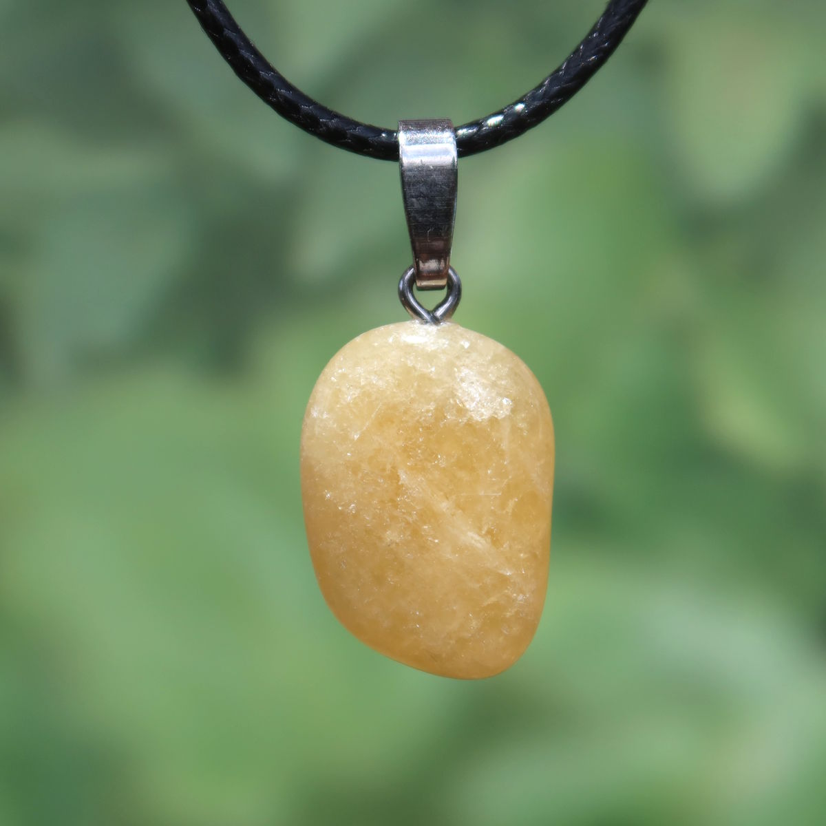 Calcit orange Anhänger - Selbstvertrauen und Positivität - Nr. 4