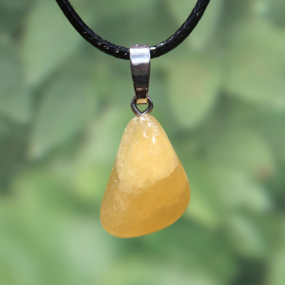 Calcit orange Anhänger - Selbstvertrauen und Positivität - Nr. 7