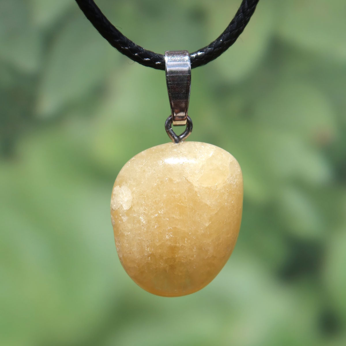 Calcit orange Anhänger - Selbstvertrauen und Positivität - Nr. 8