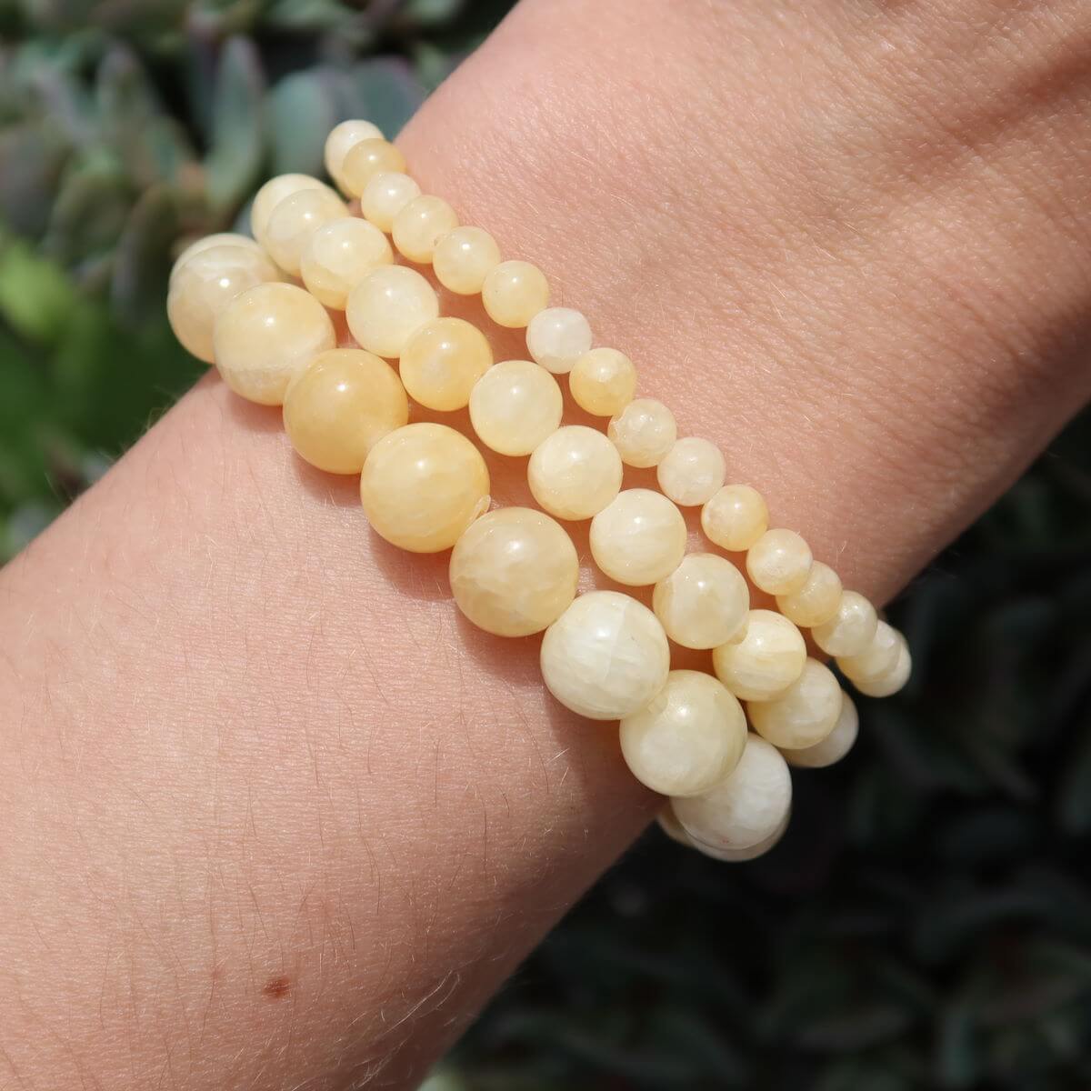 Orangen Calcit als Armband kaufen