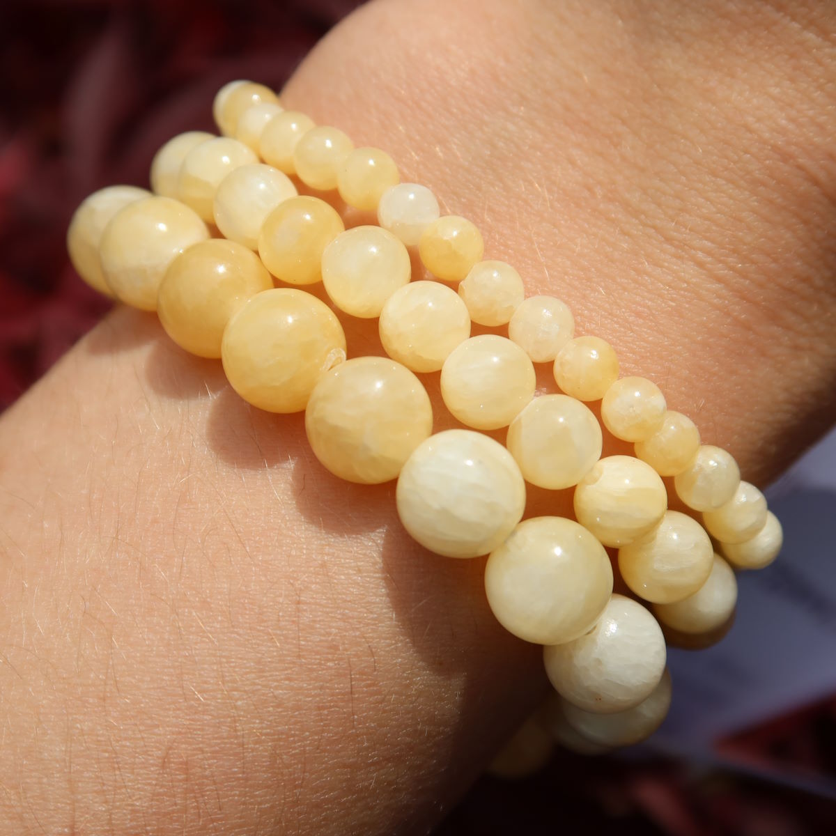 Orangen Calcit als Armband kaufen