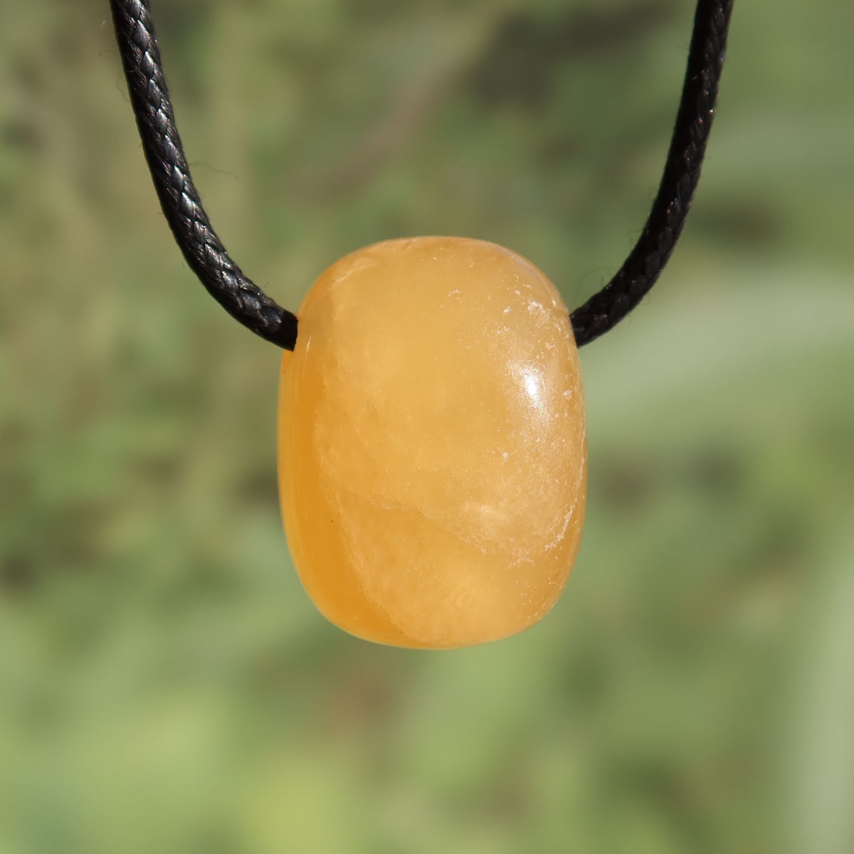 Calcit orange gebohrt - Selbstvertrauen und Positivität - Nr. 3