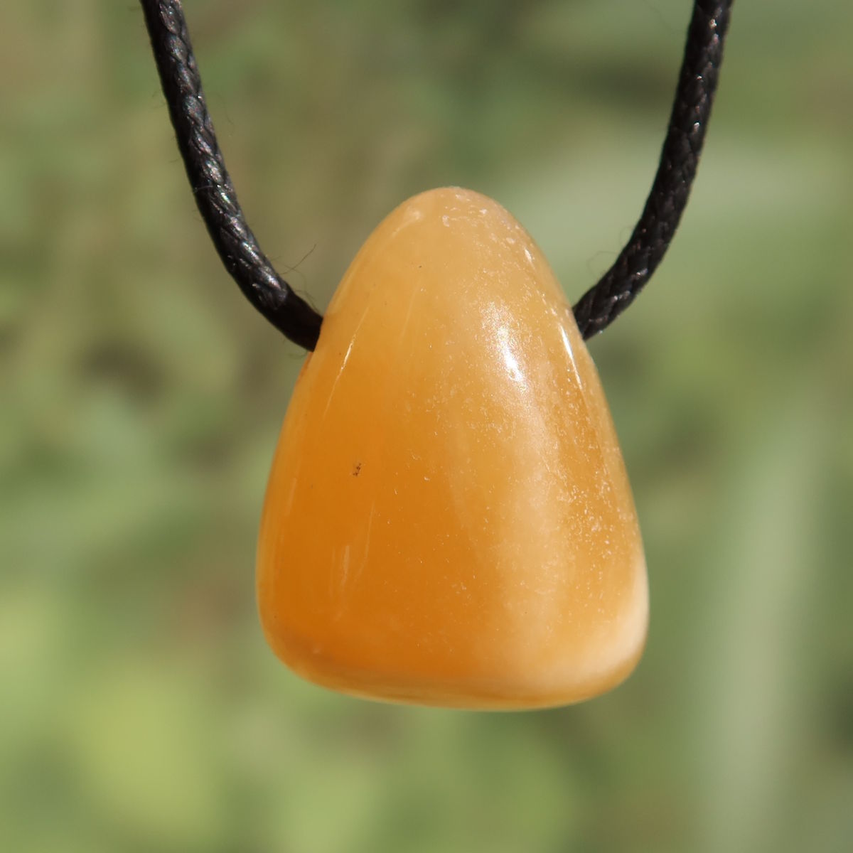 Calcit orange gebohrt - Selbstvertrauen und Positivität - Nr. 9