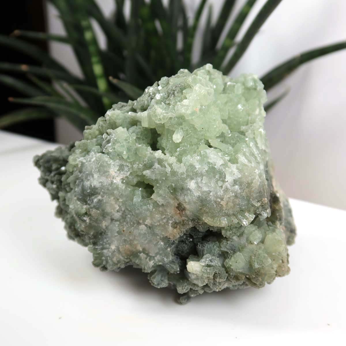 Prehnit 1A Kristall Stufe – aus Marokko 11x8cm - Exklusive Stücke für Sammler und Liebhaber Unikat Nr.43