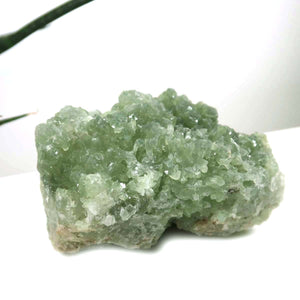 Prehnit 1A Kristall Stufe – aus Marokko 12x5cm - Exklusive Stücke für Sammler und Liebhaber Unikat Nr.44