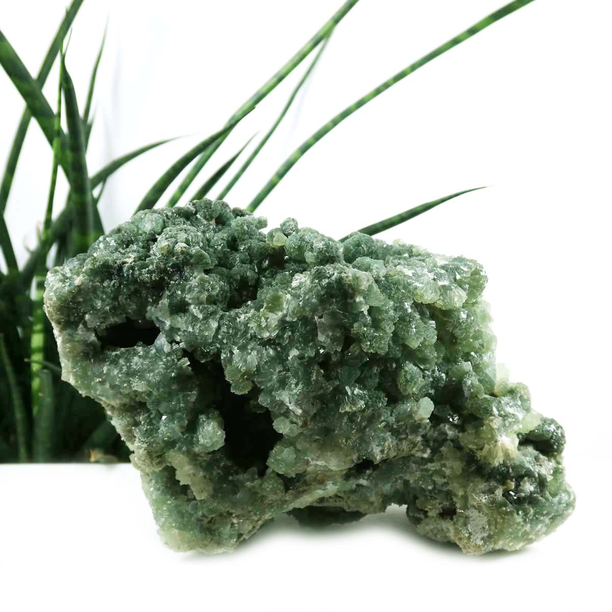 Prehnit 1A Kristall Stufe – aus Marokko 20x10cm - Exklusive Stücke für Sammler und Liebhaber Unikat Nr.45