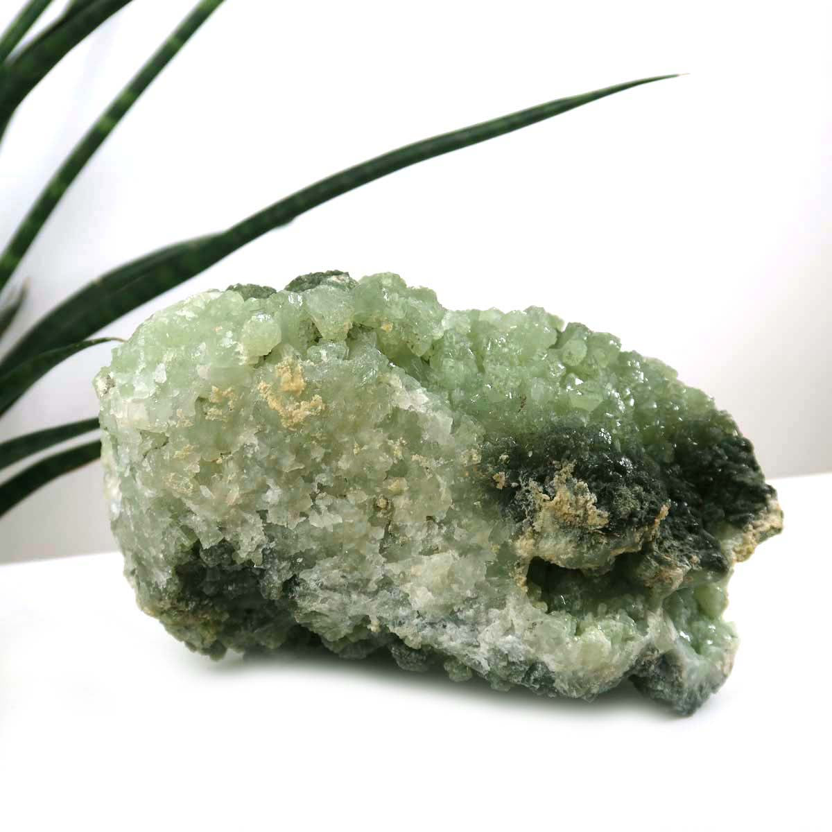 Prehnit 1A Kristall Stufe – aus Marokko 13x9cm - Exklusive Stücke für Sammler und Liebhaber Unikat Nr.46