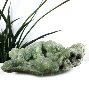 Prehnit 1A Kristall Stufe – aus Marokko 28x10cm - Exklusive Stücke für Sammler und Liebhaber Unikat Nr.47