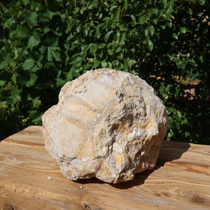 Quarz Geode geöffnet -XXL– Glücksgeode – Stabilität und Klarheit – 33x28x23cm - Unikat Nr. 10, Naturprodukt aus Marokko