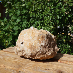 Quarz Geode geöffnet -XXL– Glücksgeode – Stabilität und Klarheit – 30x25x20cm- Unikat Nr. 2, Naturprodukt aus Marokko