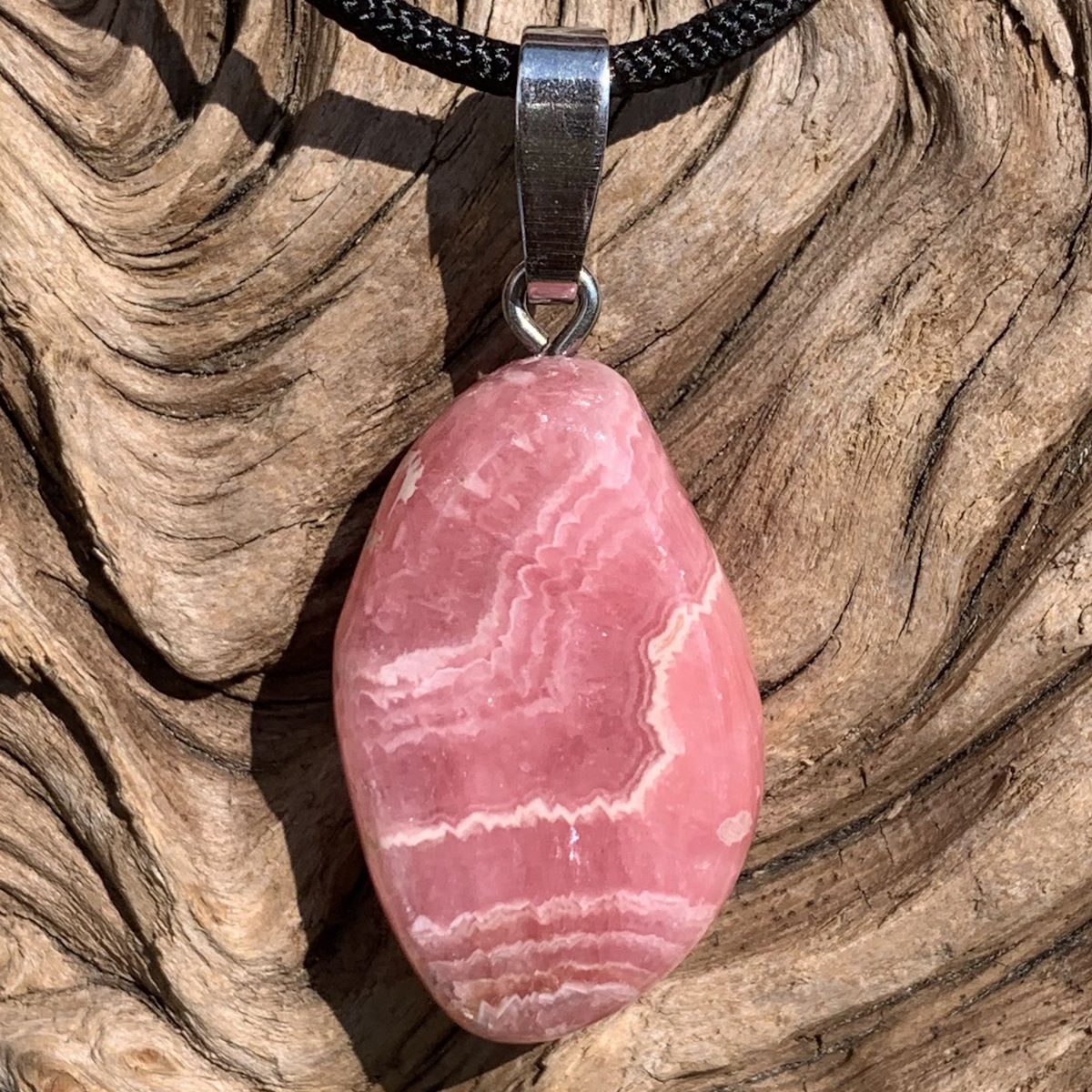 Rhodochrosit Edelsteinanhänger von Steinwelten 