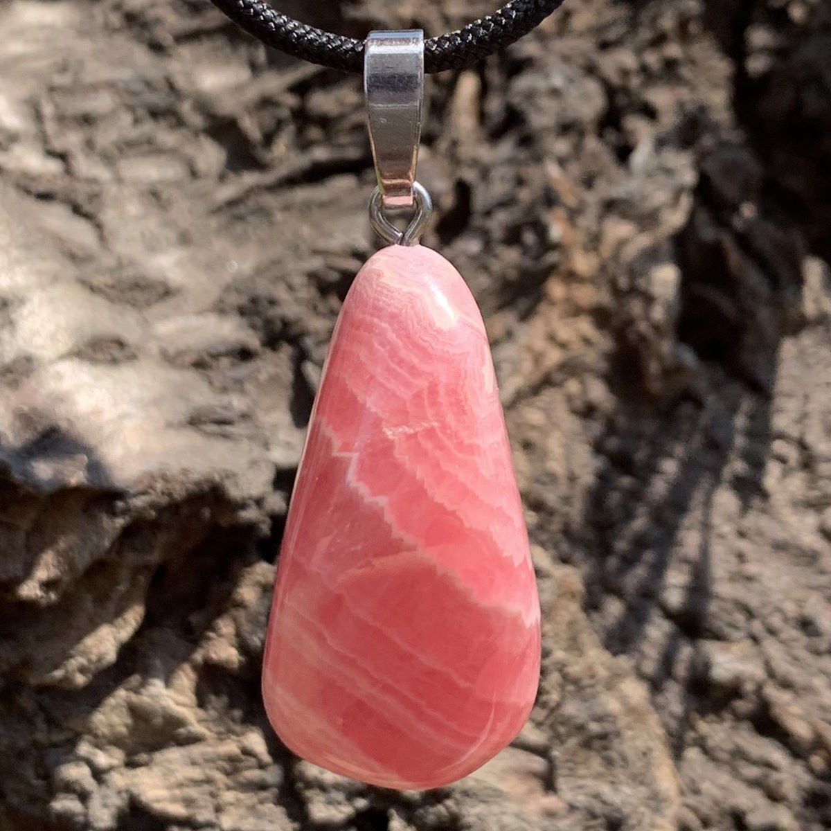 Rhodochrosit gebohrt als Anhänger 