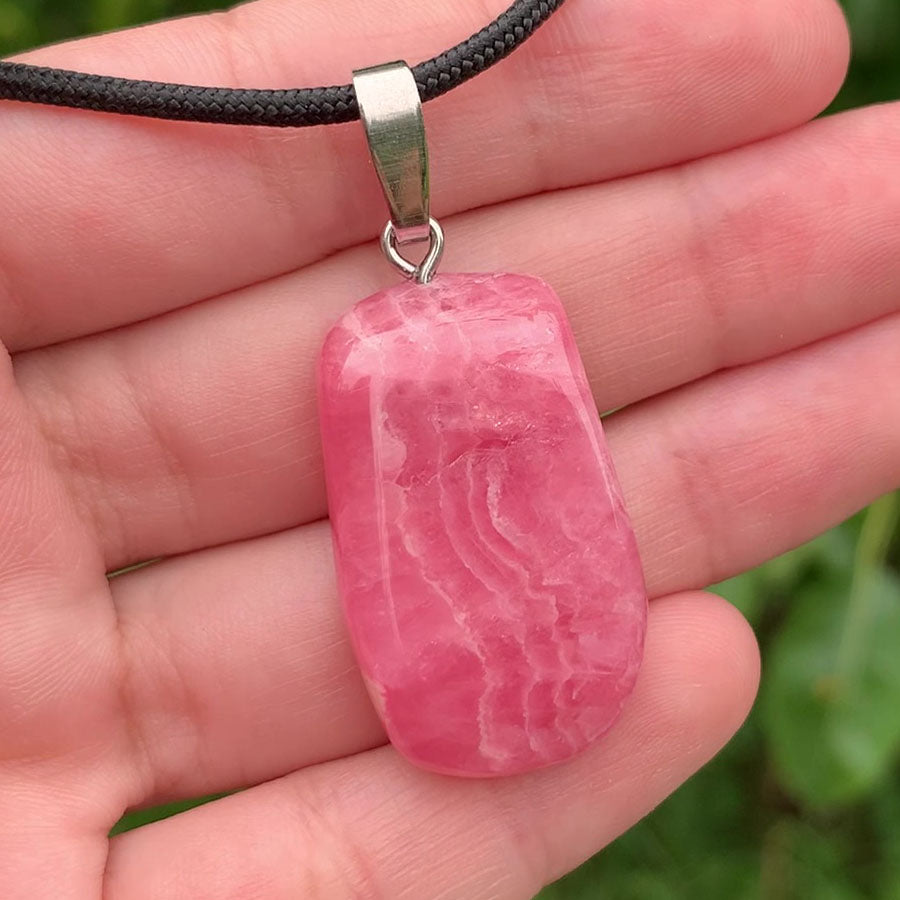 Rhodochrosit Stein Anhänger von Steinwelten 