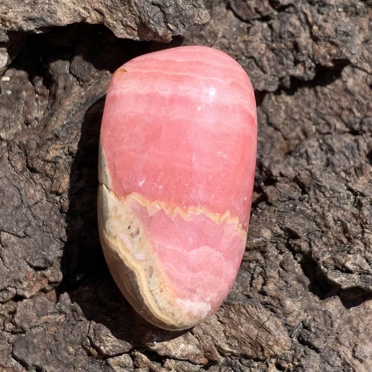 Rhodochrosit Trommelstein
