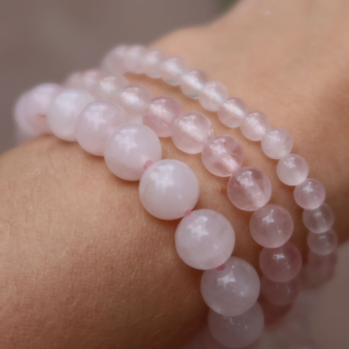 Rosenqaurz Armband Steinwelten