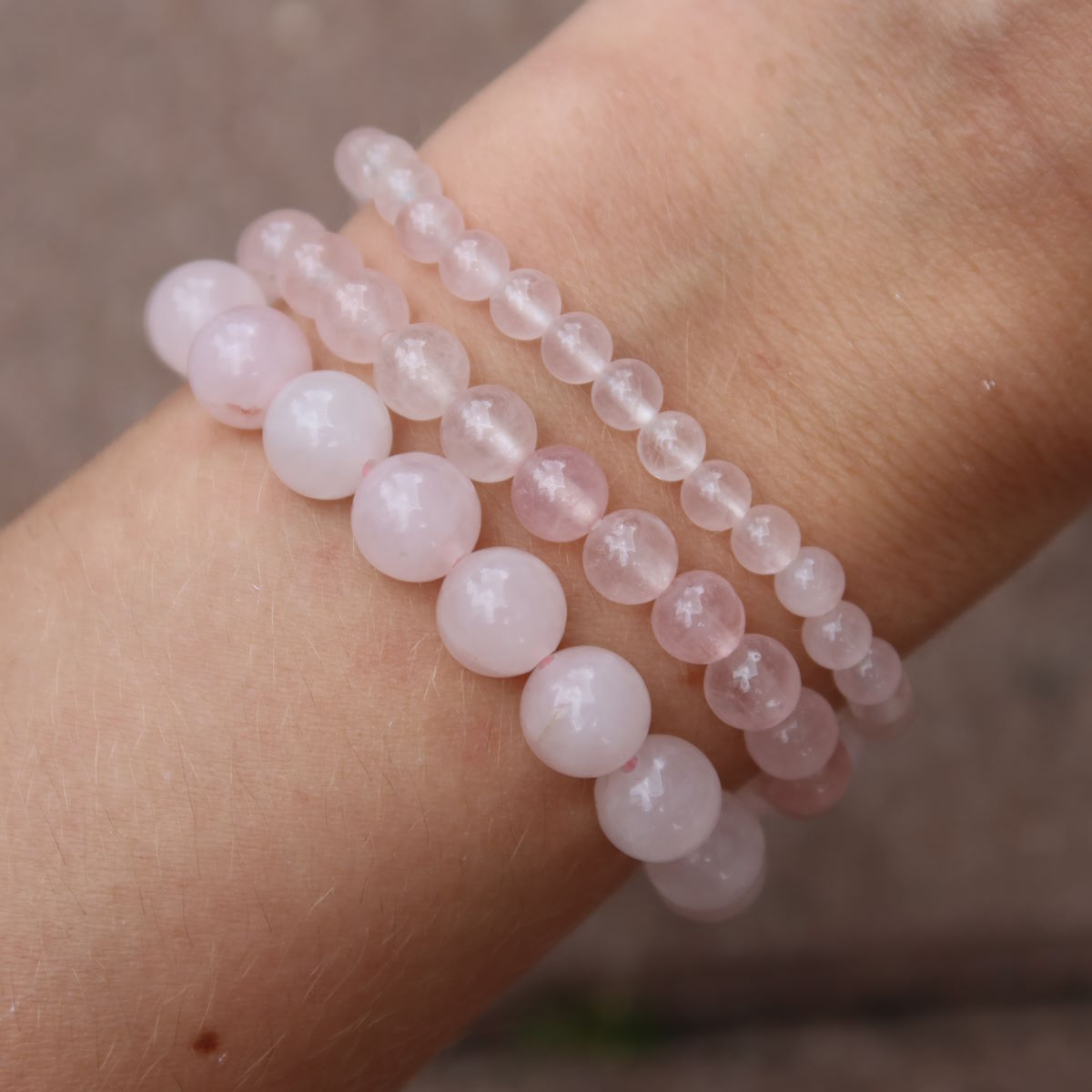 Rosenqaurz Armband Steinwelten