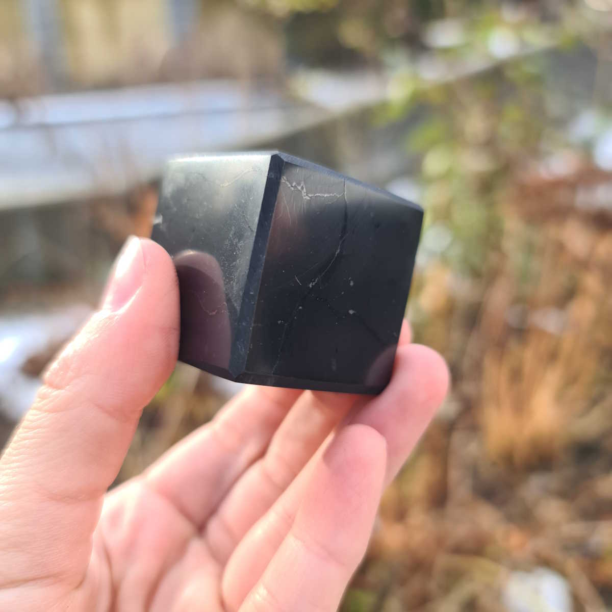 Schungit Würfel von Steinwelten 