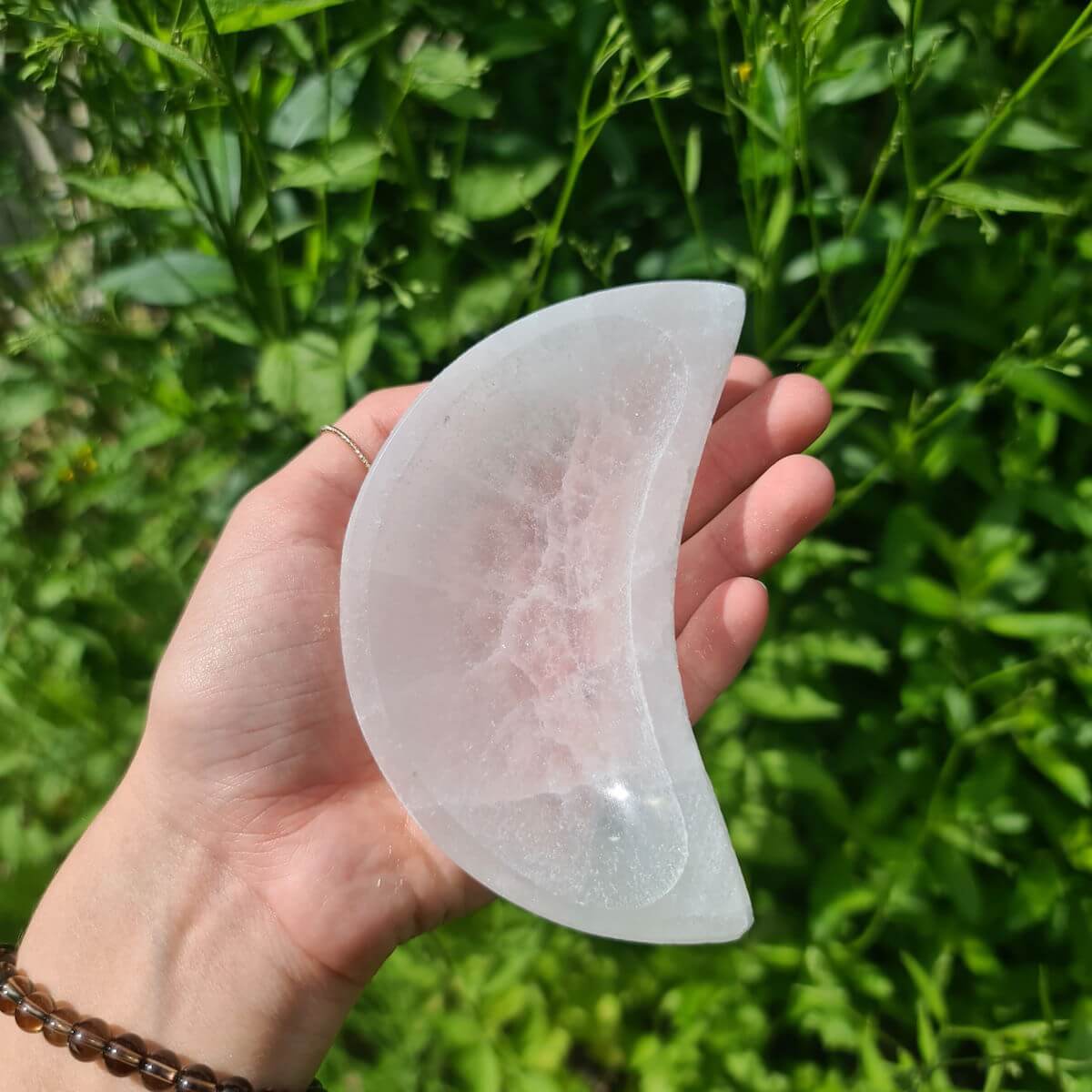 Selenit Halbmond Schüssel kaufen bei Steinwelten in Graz