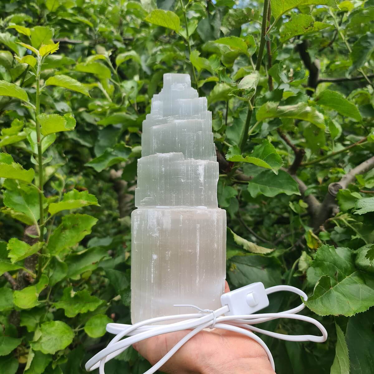 Selenit Turm zum Reinigen der Räume