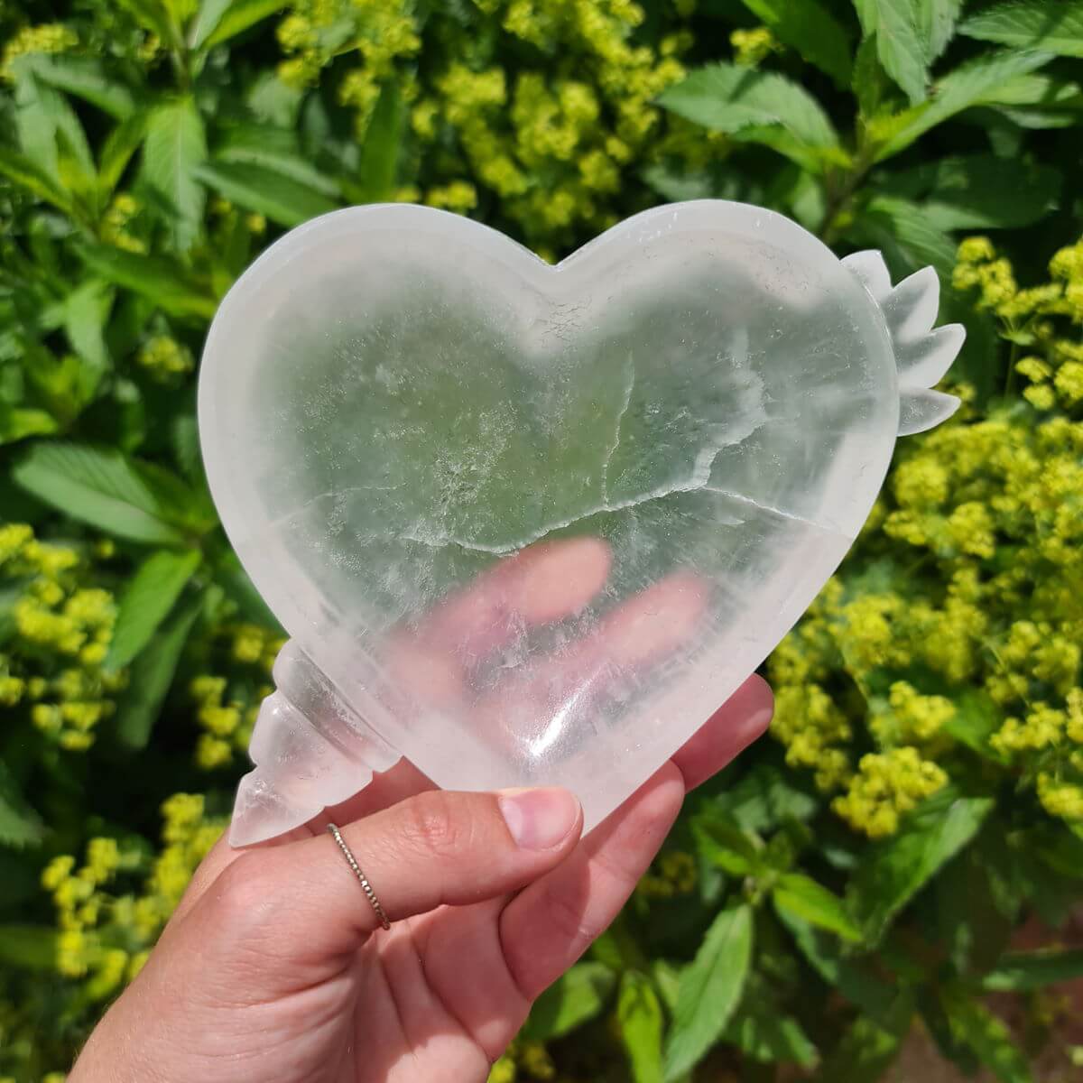 Selenit Herz Schale kaufen bei Steinwelten