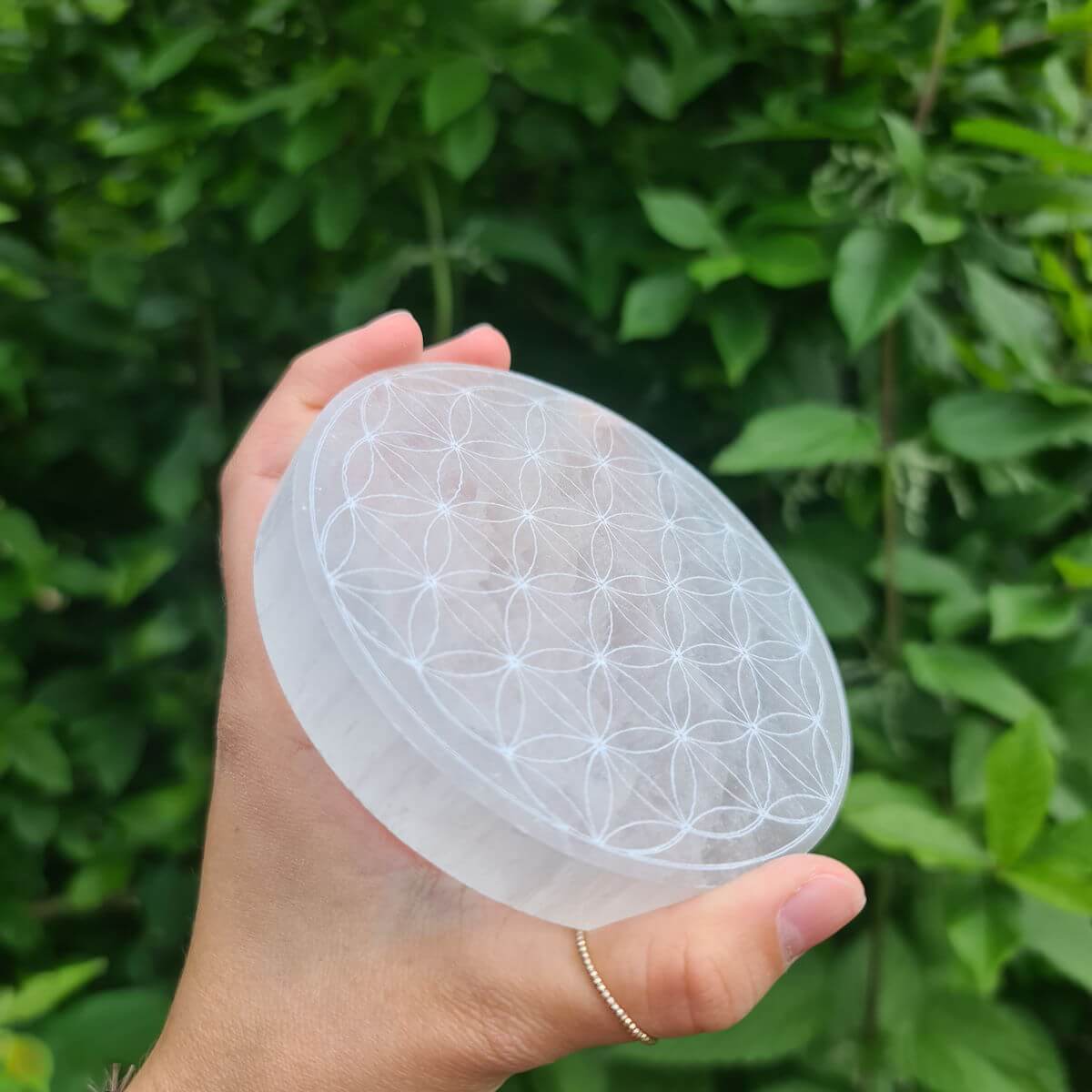 Selenit Ladeplatte zum Aufladen kaufen bei Steinwelten