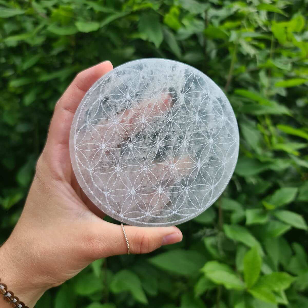 Selenit Ladeplatte zum Aufladen kaufen bei Steinwelten