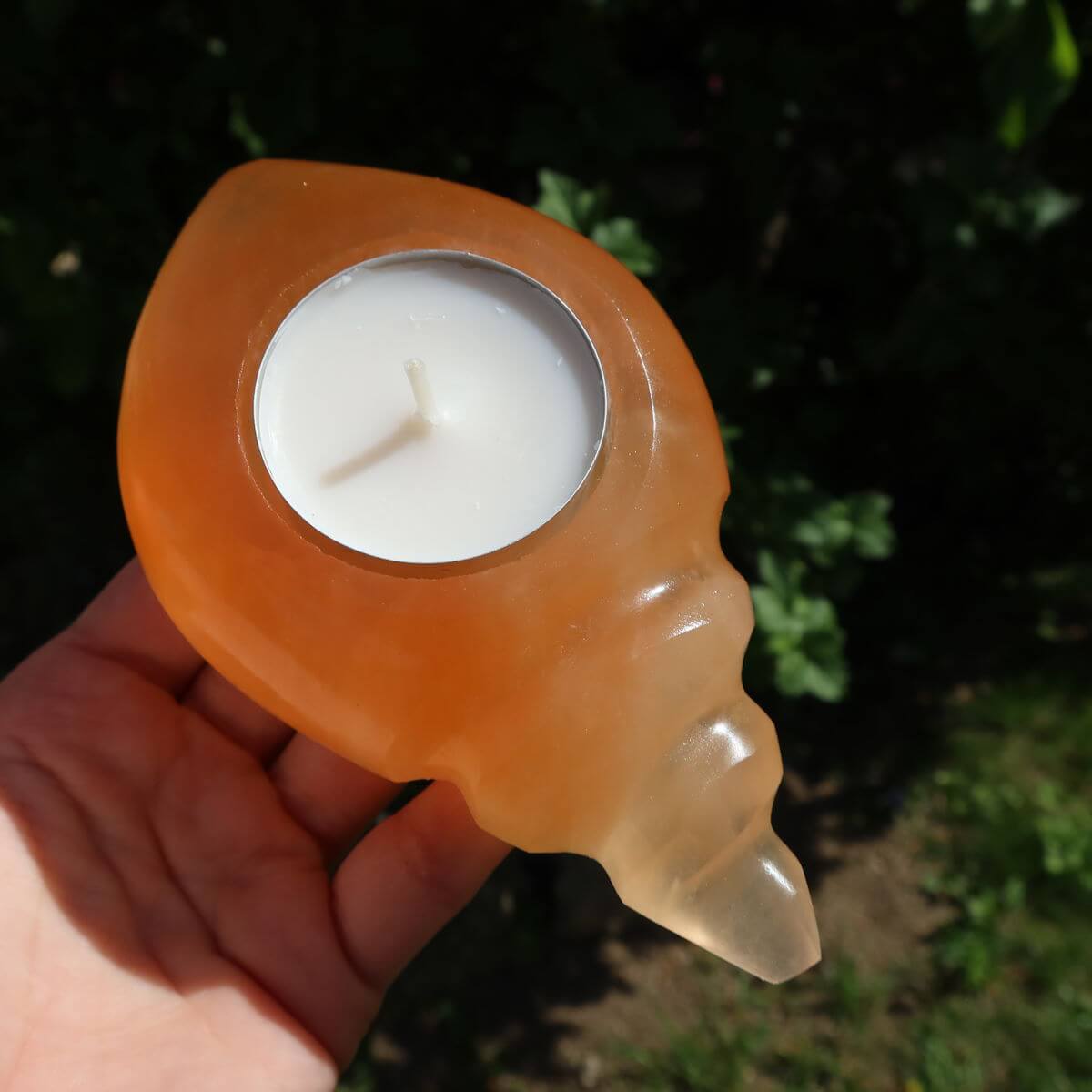 Selenit Teelicht Steinwelten 