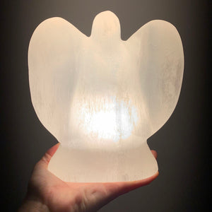 Selenit Engel Lampe LED 16cm