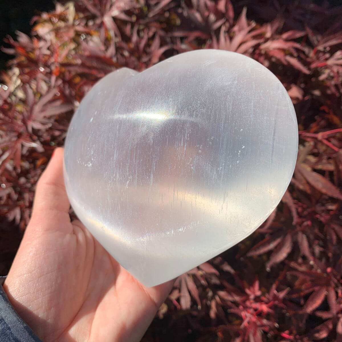 Selenit Herz von Steinwelten 