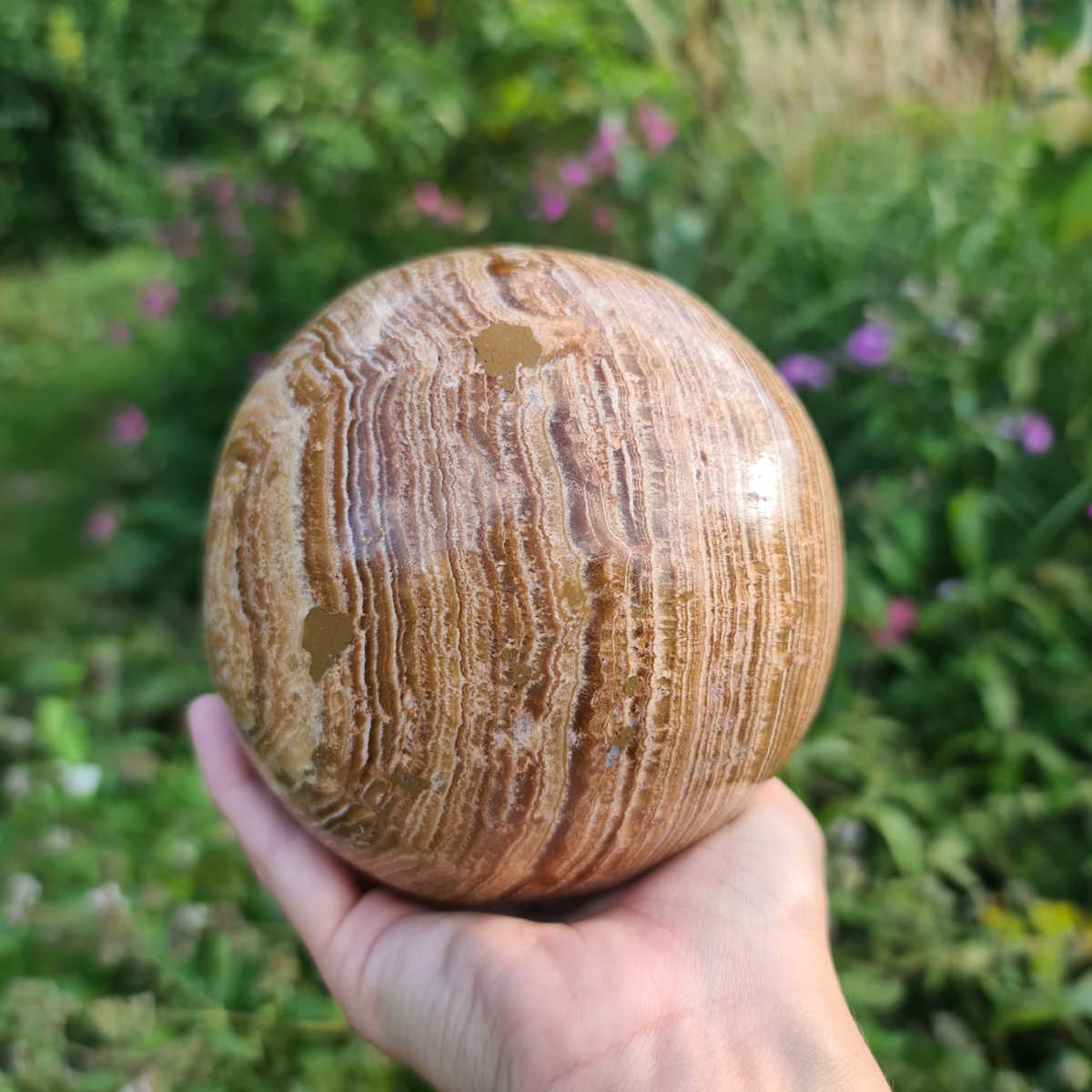 Polierte Kugel Aragonit