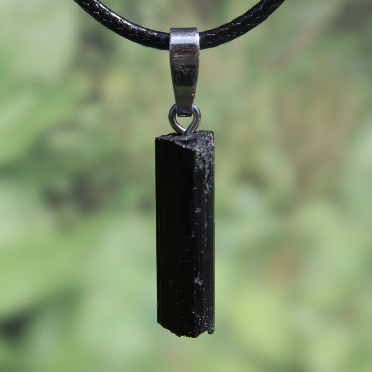 Turmalin Schörl - Turmalin schwarz Anhänger 25mm - Schutz und Abgrenzung - UNIKAT Nr. 7