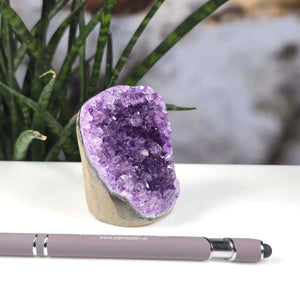 Uruguay Amethyst Mini Geode - 7x5x6cm - Harmonie und Entspannung – extra dunkler Qualität - NR 27