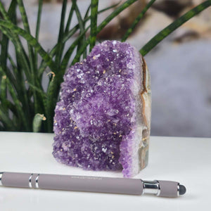 Uruguay Amethyst Mini Geode - 11x10x8cm, dark purple crystal for harmony and relaxation, high quality from Uruguay - NR 54