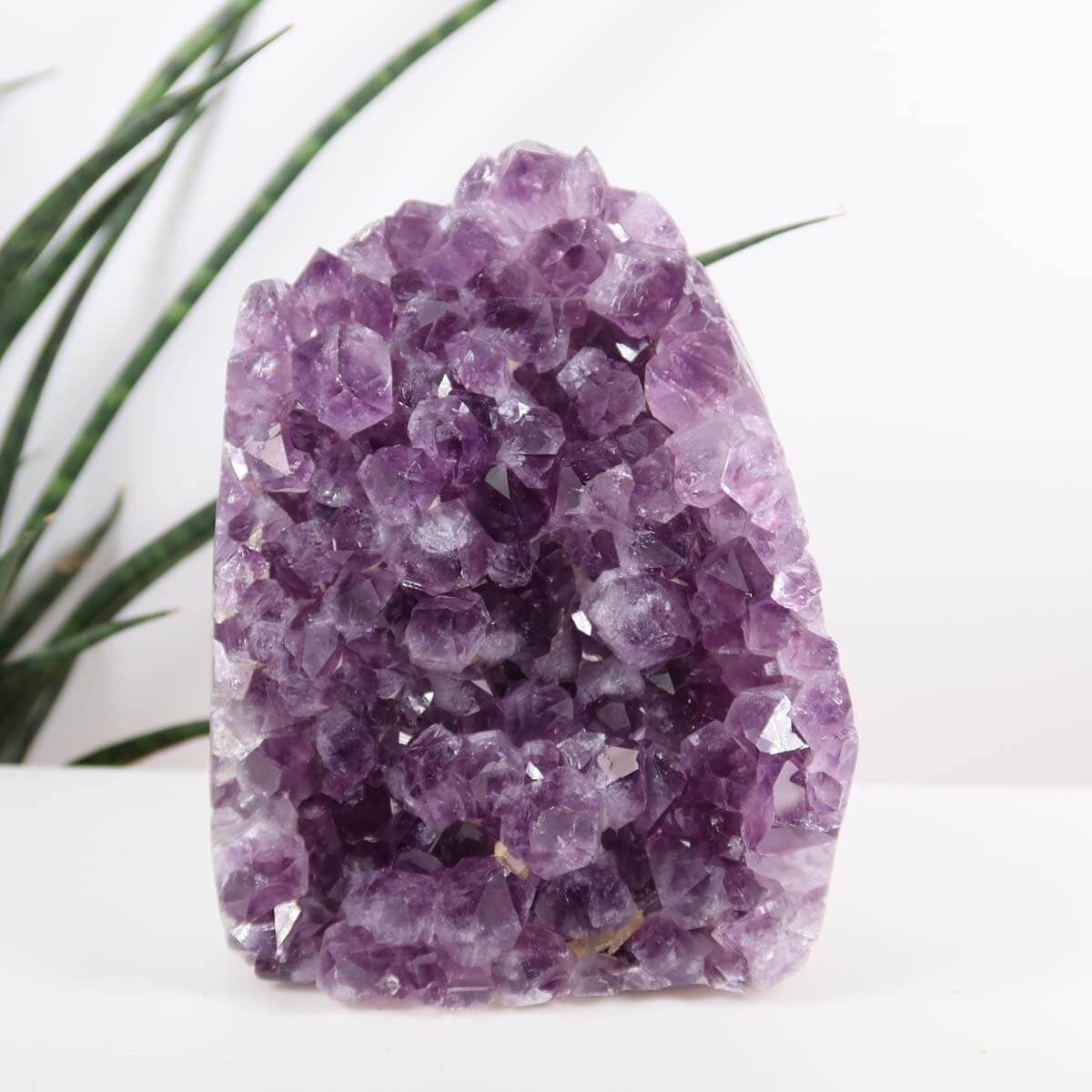 Uruguay Amethyst Mini Geode, 10x13cm, extra dark, high-quality crystals for harmony and relaxation. NR 16.