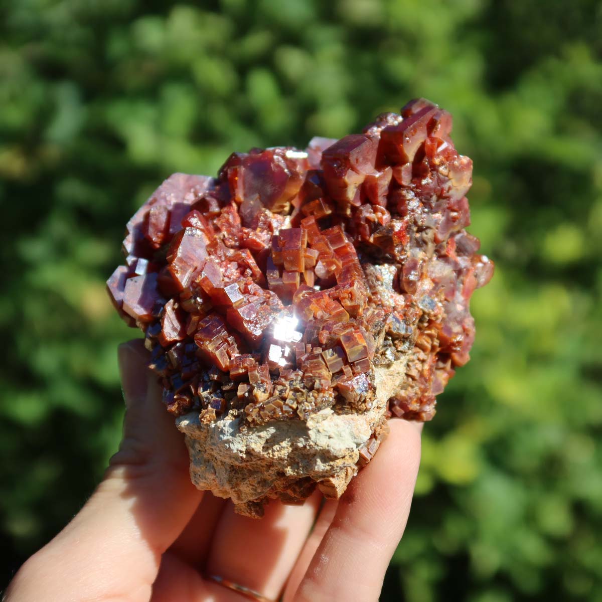 Vanadinite - Natural Crystal Specimen from Morocco 8.5x6x4.5cm