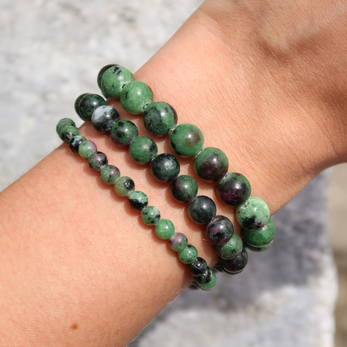 Rubin-Zoisit Armband