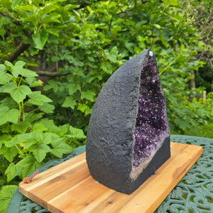 Ametisto drūza – geoda – harmonija ir atsipalaidavimas - 25x19x16cm - Nr. 348
