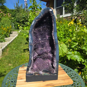 Amethyst Druse – Geode – Harmonie a Relaxatioun - 48x22x19cm - Nr. 272