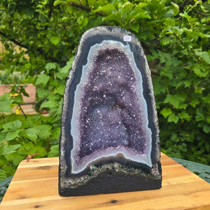 Ametisto drūza – geoda – harmonija ir atsipalaidavimas - 29x19x14cm - Nr. 285